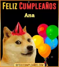 GIF Memes de Cumpleaños Ana